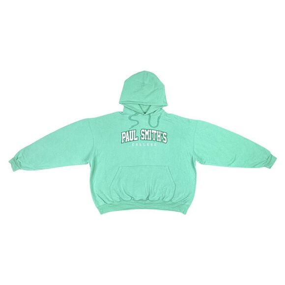 Vintage Champion Paul Smith’s College Drawstring Hoodie - Size XXL - Picture 3 of 6